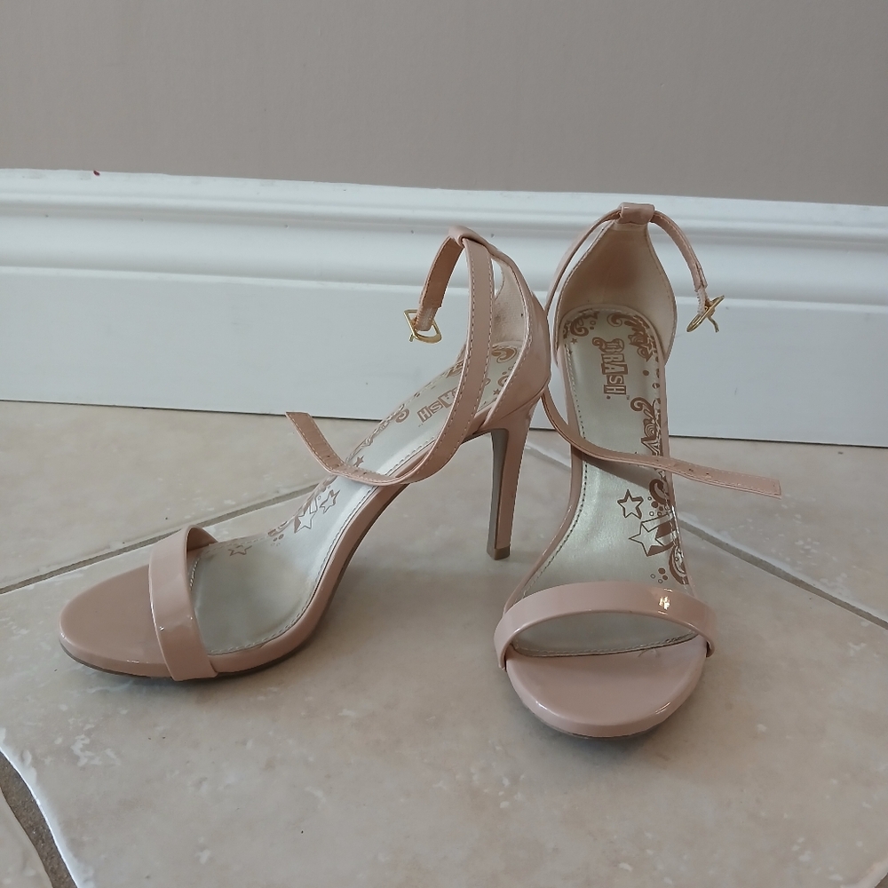 Brash Beige Strappy Heels